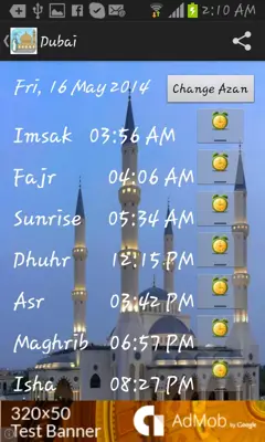 UAE Prayer android App screenshot 1